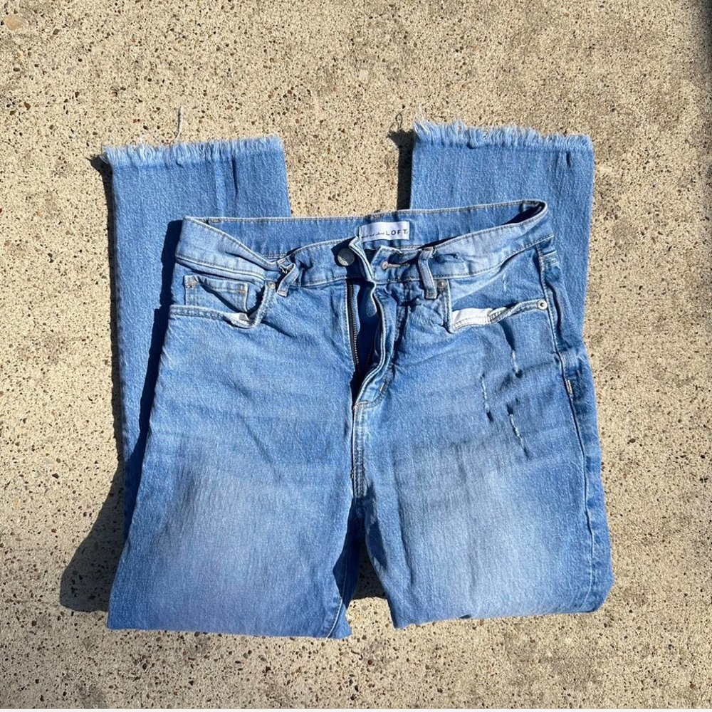 LOFT Light Blue Cropped Denim Jeans